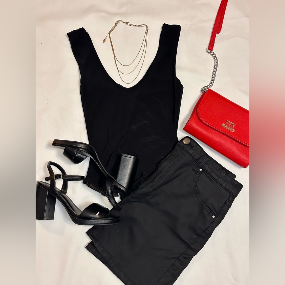 Solid Scoop Neck Bodysuit